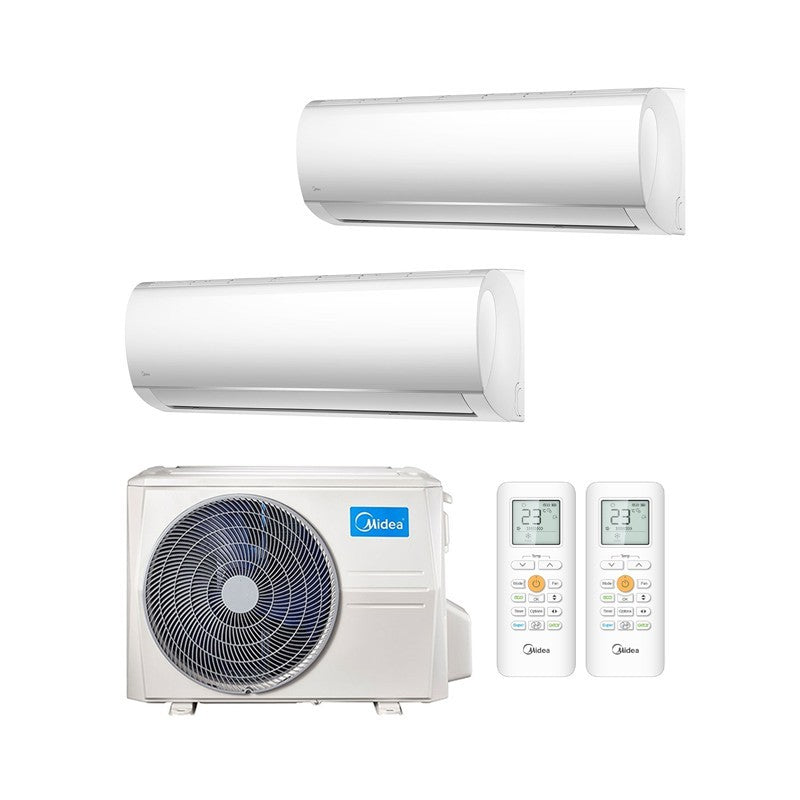 Condizionatore Climatizzatore Midea Dual Split Inverter Right R32 9000+18000 BTU Con M2OD-18HFN8-Q Wi-Fi Optional