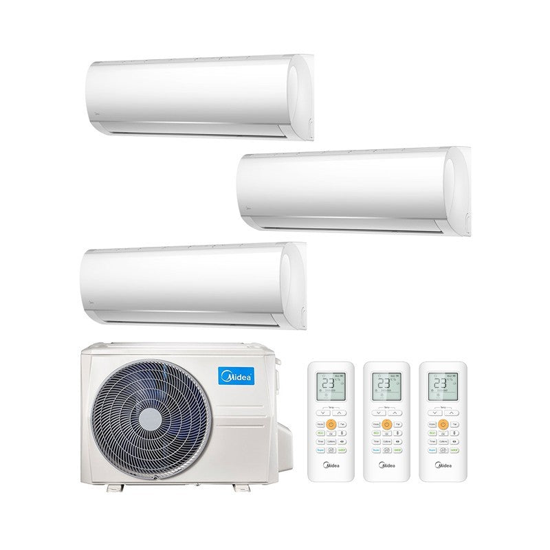 Condizionatore Climatizzatore Midea Trial Split Inverter Right R32 9000+9000+9000 BTU Con M3OF-21HFN8-Q Wi-Fi Optional