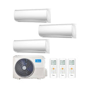 Condizionatore Climatizzatore Midea Trial Split Inverter Right R32 9000+9000+18000 BTU Con M3OF-27HFN8-Q Wi-Fi Optional