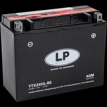 Batteria Per Moto Landport Modello YTX24HL-BS Con Tecnologia Absorbent Glass Mat