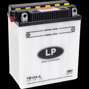 Batteria Per Moto Landport Modello YB12A-A Con Tecnologia Robusta al Piombo Acido