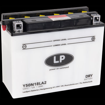 Batteria Per Moto Landport Modello Y50N18L-A2 Con Tecnologia Robusta al Piombo Acido
