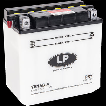 Batteria Per Moto Landport Modello YB16B-A Con Tecnologia Robusta al Piombo Acido