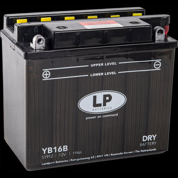 Batteria Per Moto Landport Modello YB16-B Con Tecnologia Robusta al Piombo Acido