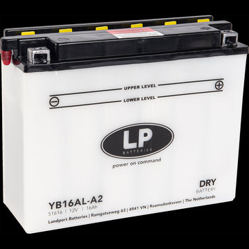 Batteria Per Moto Landport Modello YB16AL-A2 Con Tecnologia Robusta al Piombo Acido