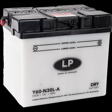 Batteria Per Moto Landport Modello Y60-N30L-A Con Tecnologia Robusta al Piombo Acido