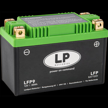 Batteria Per Moto Landport Modello LFP9 Con Tecnologia LiFePO4 al Litio