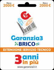 GARANZIA 3 Brico - Estensione del Servizio Tecnico Fino a 2000,00 Euro