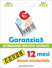 Garanzia 3 Cover - Estensione Del Servizio Tecnico Fino A 250,00 Euro