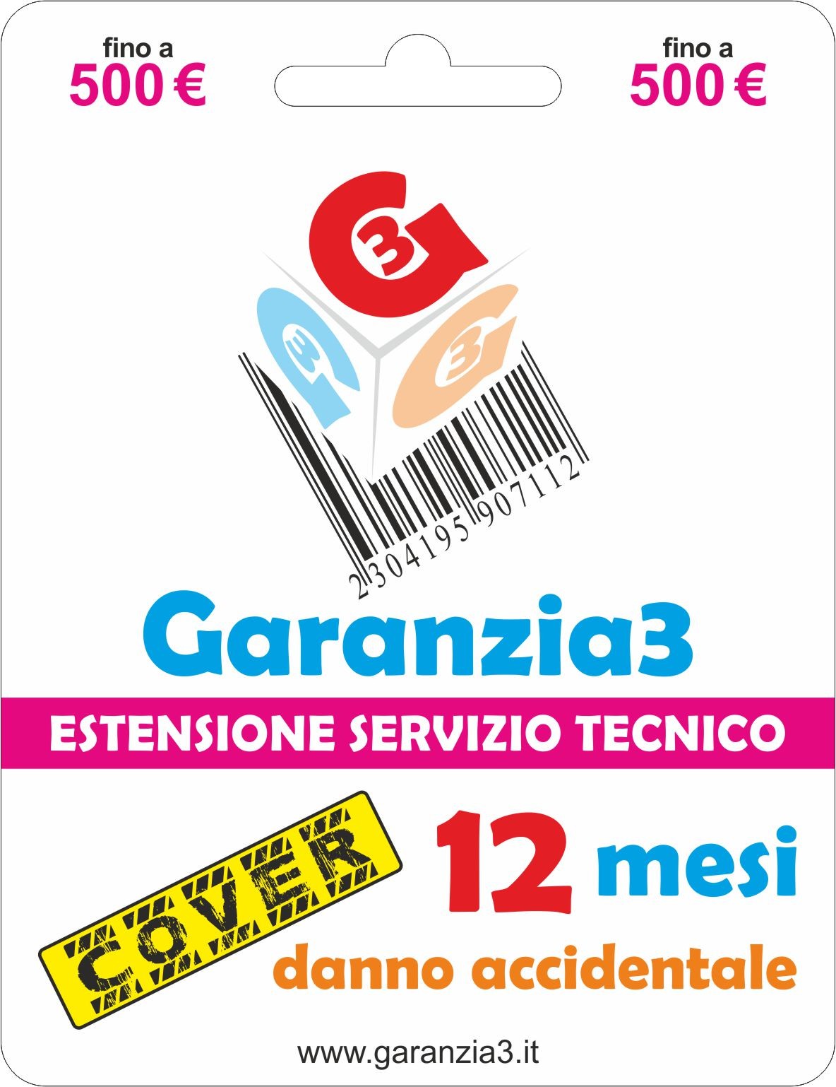 Garanzia 3 Cover - Estensione Del Servizio Tecnico Fino A 500,00 Euro