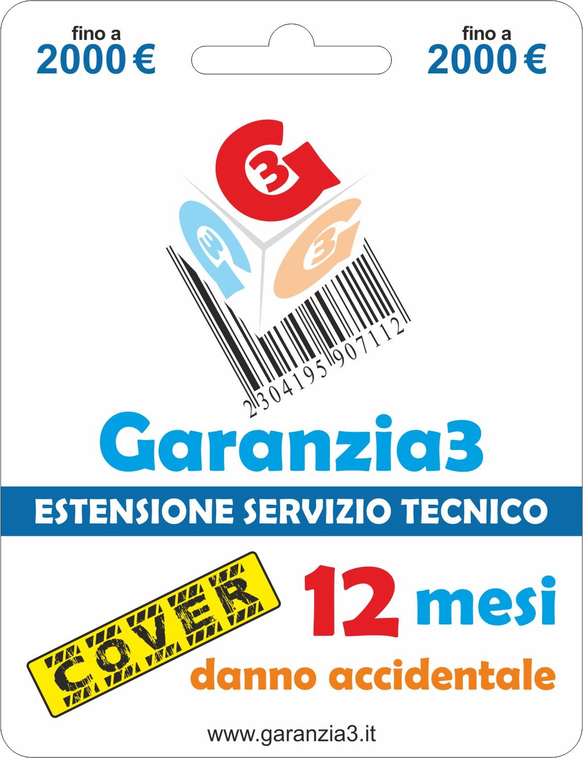 Garanzia 3 Cover - Estensione Del Servizio Tecnico Fino A 2000,00 Euro