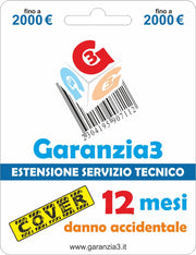 Garanzia 3 Cover - Estensione Del Servizio Tecnico Fino A 2000,00 Euro