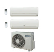 Condizionatore Climatizzatore Hitachi Dual Split Inverter Dodai R32 12000+12000 Con RAM-53NE2F Wi-Fi Optional