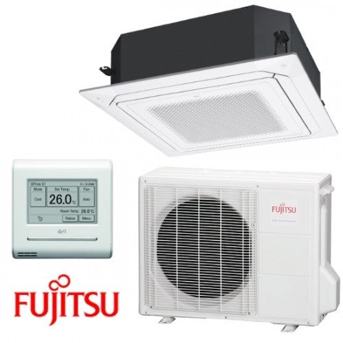 Condizionatore Climatizzatore Fujitsu a Cassetta Flusso D'aria Circolare R-32 18000 BTU AUXG18KRLB White Wi-Fi Optional