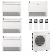 Condizionatore Climatizzatore Mitsubishi Electric Quadri a Pavimento R32 MFZ-KT 9+9+9+18 BTU Con MXZ-4F72VF4 Wi-Fi Optional