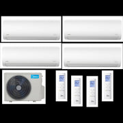 Condizionatore Climatizzatore Midea Quadri Split Inverter R-32 Wi-Fi Xtreme Pro 9000+9000+9000+12000 BTU Con M4OE-28HFN8-Q