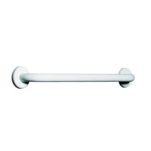 Corrimano Lineare in acciaio inox laccato bianco ø 3.2 cm