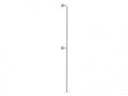 CORRIMANO VERTICALE ATTACCO PARETE/PAVIMENTO IN ACCIAIO INOX LACCATO BIANCO ALTEZZA 190 CM