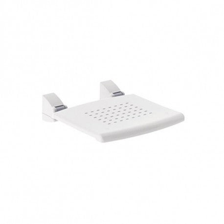 SEDILE RETTANGOLARE RIBALTABILE DA MURO MISURA-PORT. KG 11x39x30,5 - 190