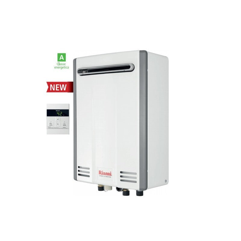 Scaldabagno a Gas Rinnai Infinity 20E Esterno Metano a Camera Aperta