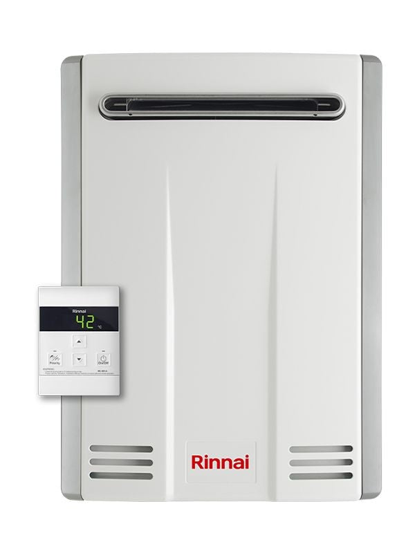 Scaldabagno a Gas Rinnai Infinity 20E Esterno Metano a Camera Aperta