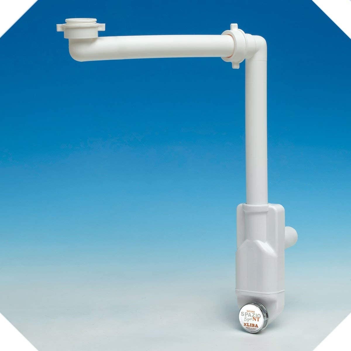 SIFONE SALVASPAZIO SPAZIO BAGNO NT 1 VIA SENZA PILETTA ATTACCO ø32-40 - 1"- 1"1/4