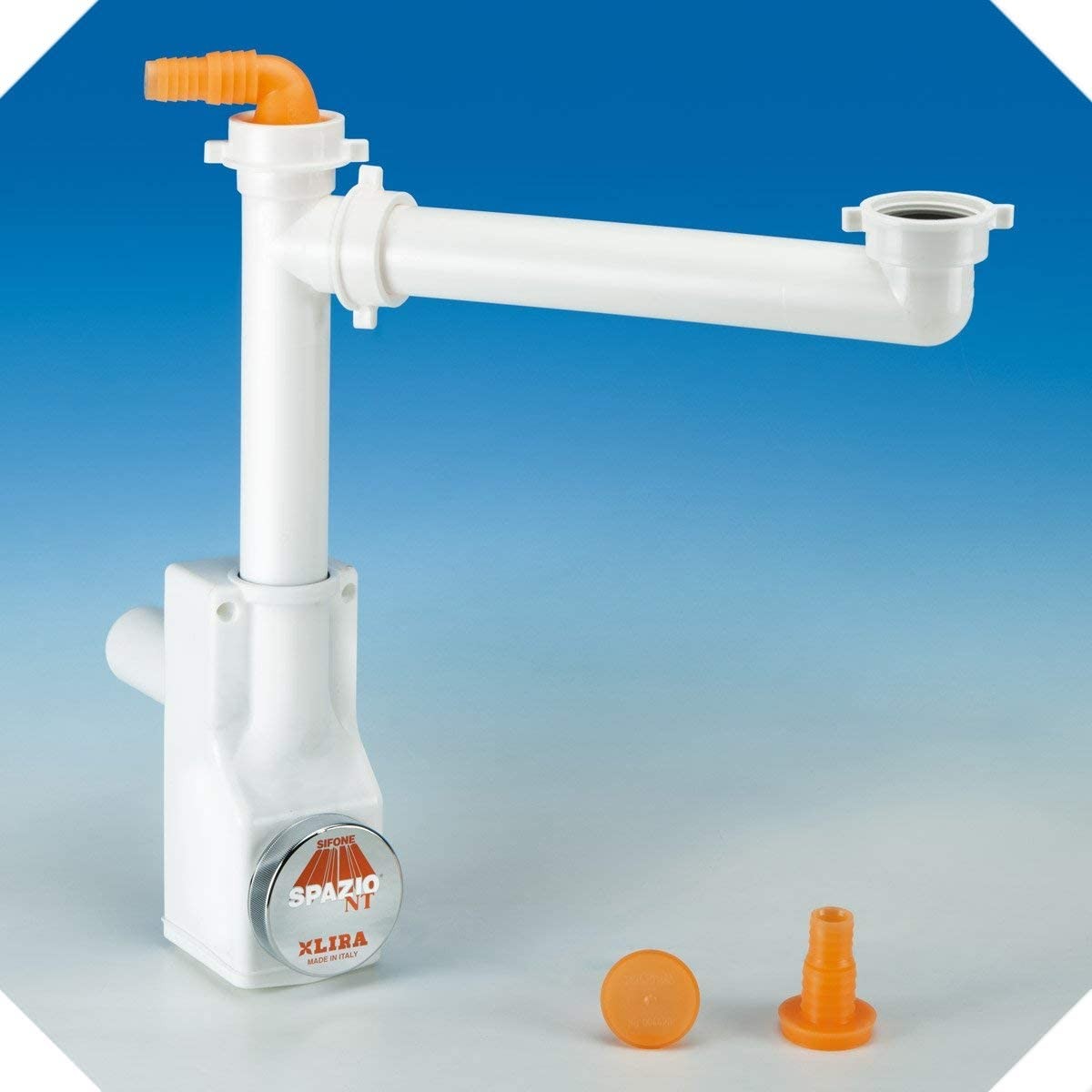 SIFONE SALVASPAZIO SPAZIO BAGNO 1NT 1 VIA SENZA PILETTA ATTACCO ø40 - 1"1/2