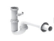 SIFONE A "U" AUTOPULENTE PER LAVELLI AD UNA VASCA ATTACCO 1" 1/2