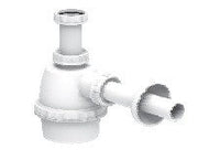 SIFONE A FIASCA PER LAVELLI AD 1 VASCA SENZA PILETTA