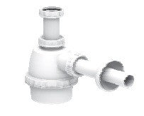 SIFONE A FIASCA PER LAVELLI AD 1 VASCA SENZA PILETTA