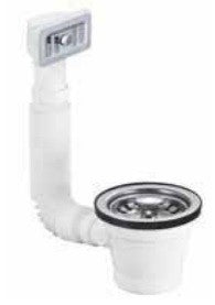 PILETTA CANESTRINO CON TROPPO PIENO RETTANGOLARE ATTACCO 1" 1/2