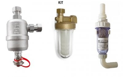 Kit Salvacaldaia EcoTerm Defangatore Filtro Magnetico Astro + Dosatore Polifosfati Sirio + Neutralizzatore di Condensa Neutral 1