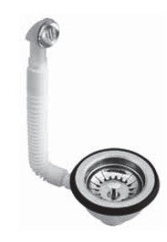 PILETTA CANESTRO PER LAVELLI CON FORO Ø 90 MM ATTACCO 1" 1/2