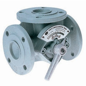 Valvola Misceltarice MUT Flangiata Diametro 32 a 3 Vie Con Rotore a Farfalla