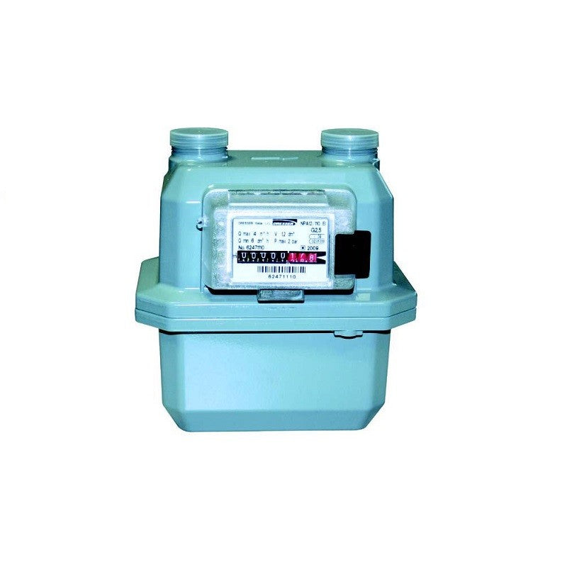 CONTATORE GAS METANO/GPL IN ALLUMINIO CLASSE G4 CON PORTATA 6 m³/h