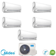 Condizionatore Climatizzatore Midea Penta Split Inverter Breezeless+ R32 Wi-Fi 9000+9000+9000+9000+12000 Con M5OE-42HFN8-Q