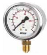 MAMOMETRO A BAGNO DI GLICERINA DN 63 ATTACCO RADIALE