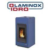 Termostufa A Pellet Laminox Primula Idro 13 Kw Colore Blu