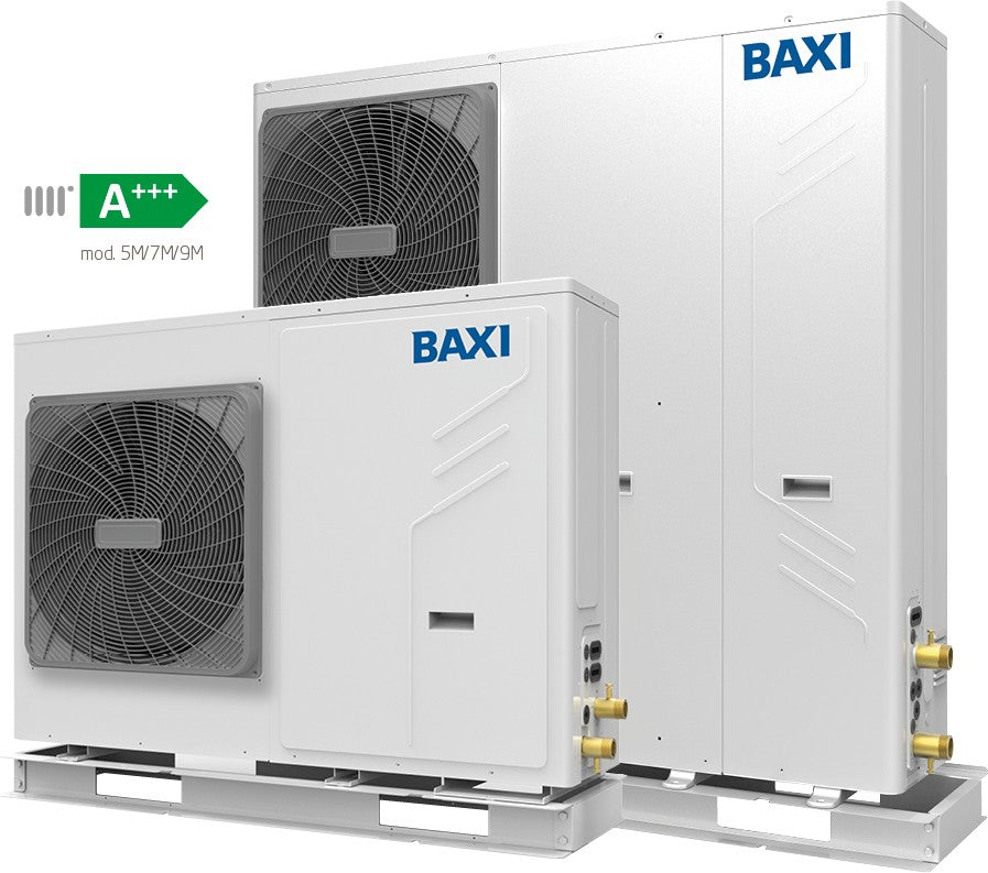 Pompa Di Calore Chiller Baxi Auriga 4M-A R-32 Monoblocco Inverter Monofase Da 4 KW Avviamento Incluso Senza Comando