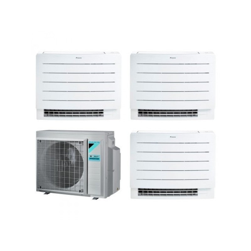 Condizionatore Climatizzatore Daikin R-32 Trial Split Pavimento FVXM-A Perfera Floor 9000+9000+12000 BTU Wi-Fi Incluso +3MXM52N/A