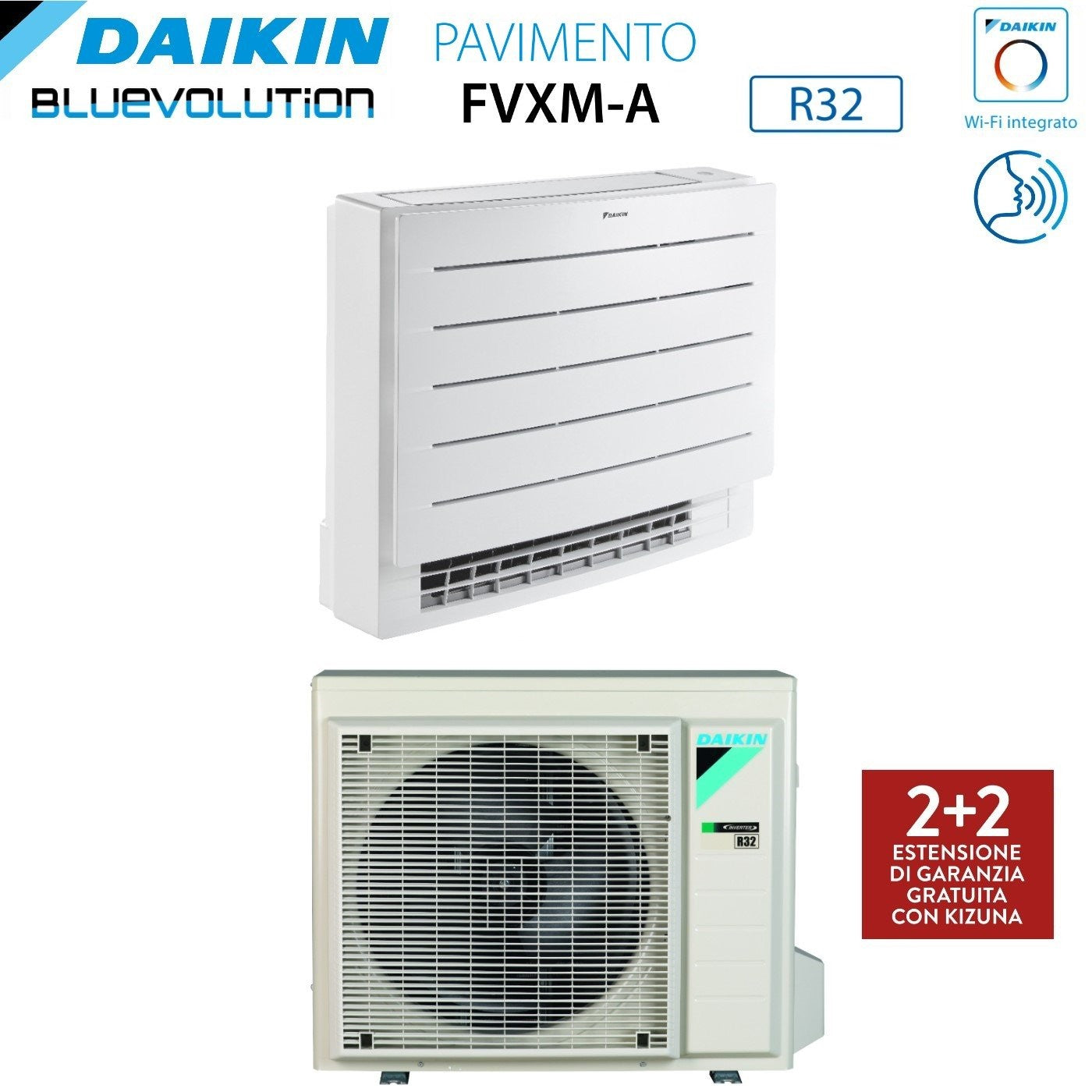 Condizionatore Climatizzatore Daikin Perfera a Pavimento FVXM35-A R-32 12000 BTU Wi-Fi Integrato