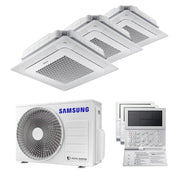 Condizionatore Climatizzatore Samsung Trial Split Inverter Windfree a Cassetta 4 Vie Mini R-32 9000+12000+12000 Con AJ068TXJ3KG/EU