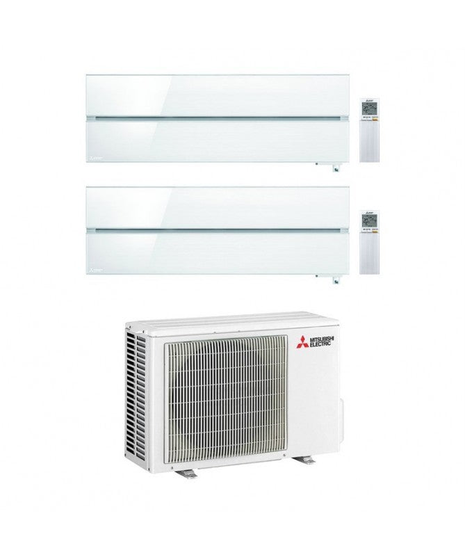 Condizionatore Climatizzatore Mitsubishi Electric Dual Split Kirigamine Style Pearl White R-32 9000+12000 BTU Con MXZ-2F42VF4 9+12