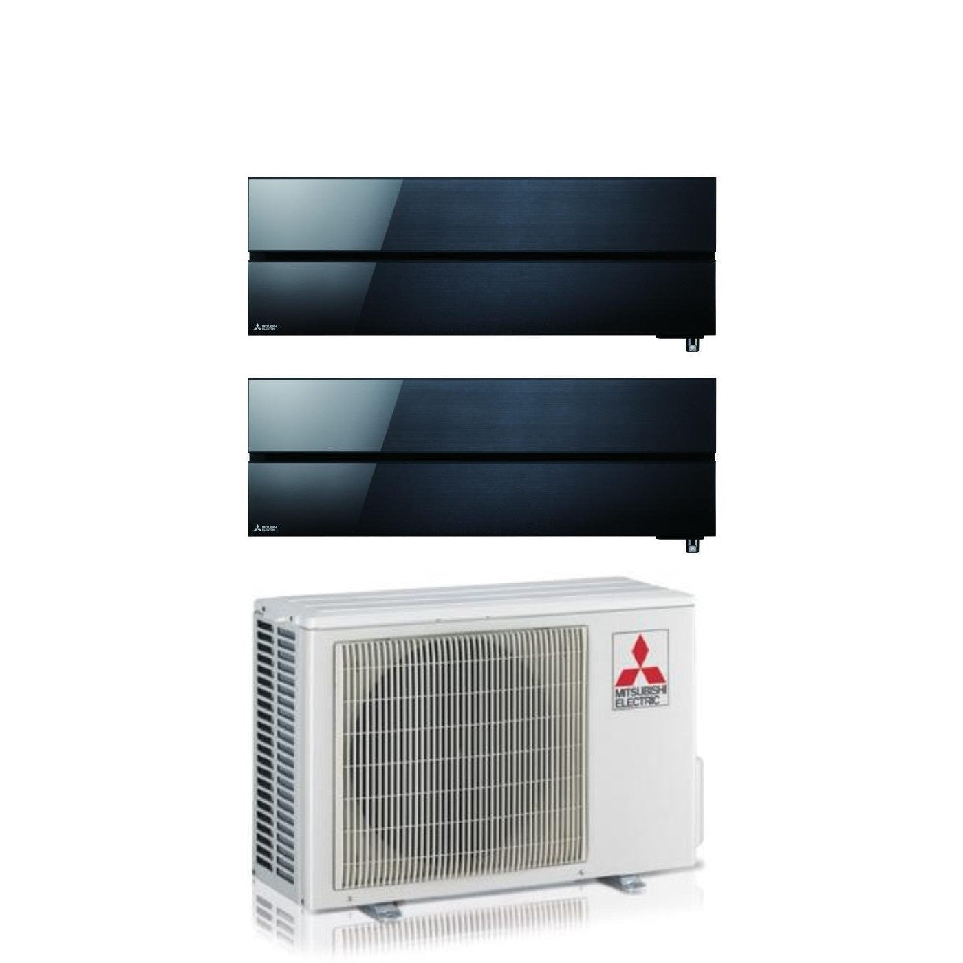 Condizionatore Climatizzatore Mitsubishi Electric Dual Split Kirigamine Style Onyx Black R-32 9000+9000 BTU Con MXZ-2F42VF4 9+9