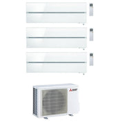 Condizionatore Climatizzatore Mitsubishi Electric Trial Split Kirigamine Style Pearl White R-32 9+12+12 BTU Con MXZ-3F68VF4 Wi-Fi Integrato