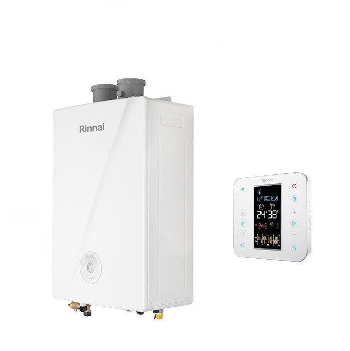Caldaia a Condensazione Rinnai Momiji 29 GPL Wi-Fi Completa di Kit Scarico Fumi