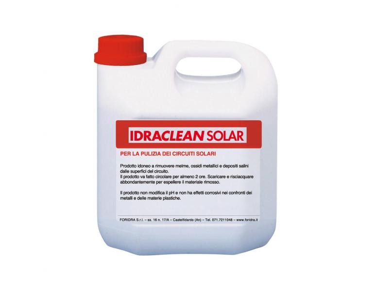 IDRACLEAN SOLAR Pulitore per circuiti solari idoneo a rimuovere depositi salini ossidi metallici e residui organici da 5 kg