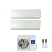 Condizionatore Climatizzatore Haier Dual Split Inverter Flexis Plus White R-32 7000+9000 Con 2U40S2SM1FA Wi-Fi Integrato
