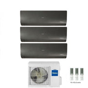 Condizionatore Climatizzatore Haier Trial Split Inverter Flexis Plus Black R-32 7000+9000+12000 Con 3U70S2SR5FA Wi-Fi Integrato