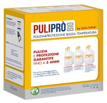 Puliprò Bio contenete idraterm 800, idraterm 700 e idraterm P100